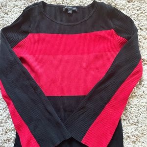 INC Womens Color block sweater SZ L